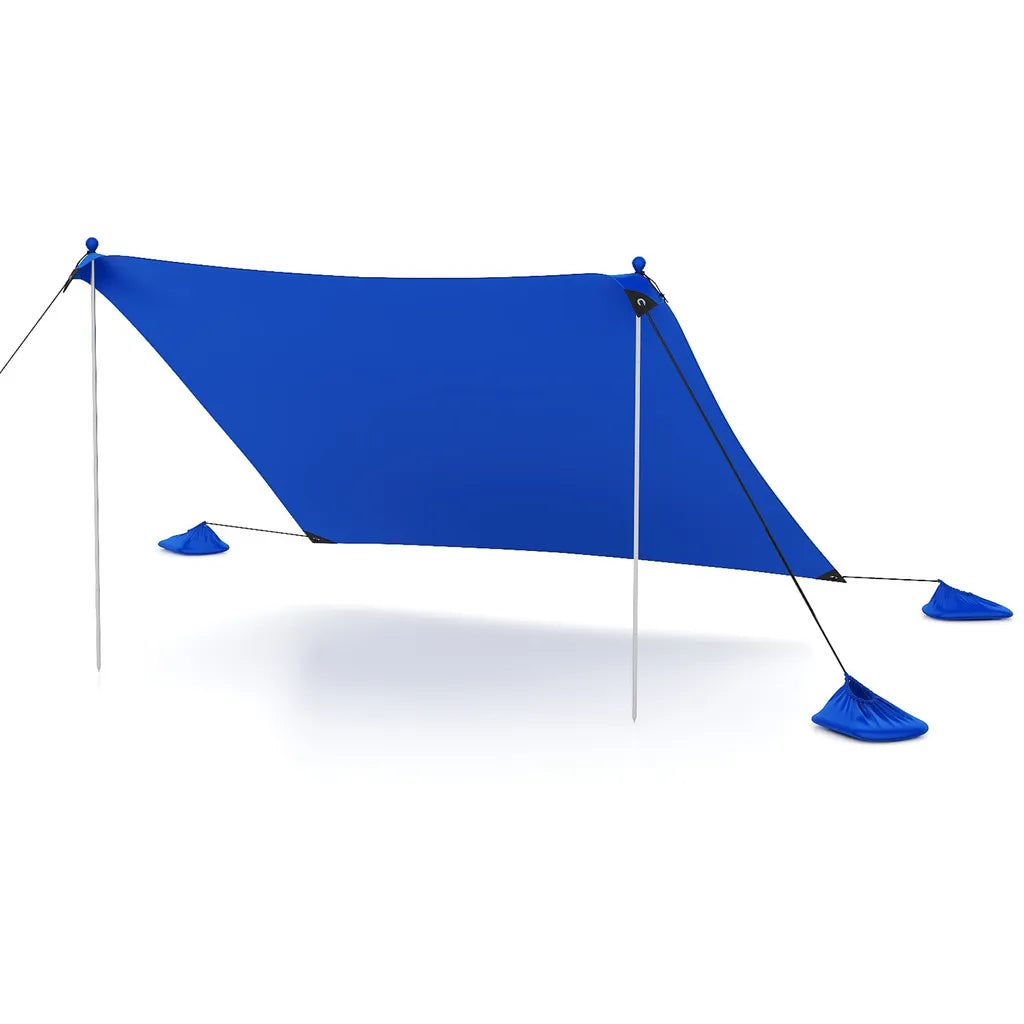 0033616105869 - Strandzelt - Tragbar - Anti-UV - UPF50+ - 300x300cm - Blau