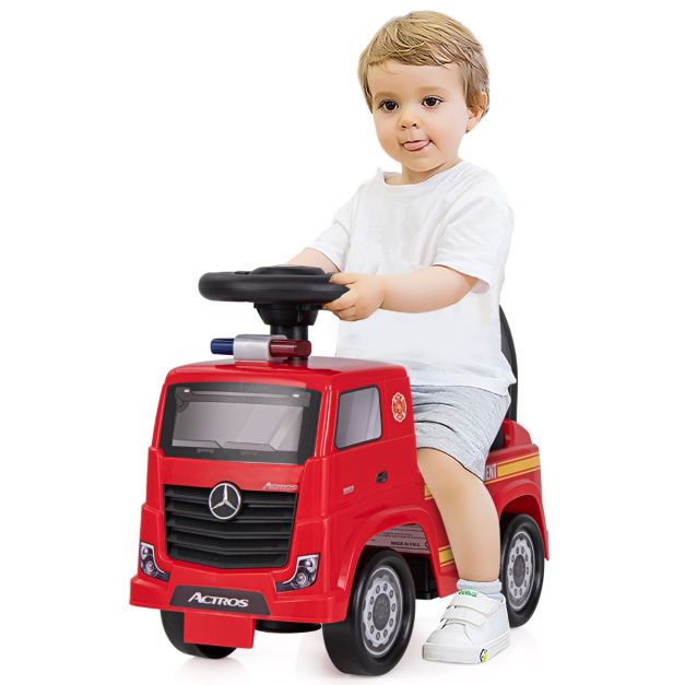 0033616141720 - Kinderauto - PP - Claxon - Inkl Musik & Aufbewahrung - 488x244x353 cm - Rot