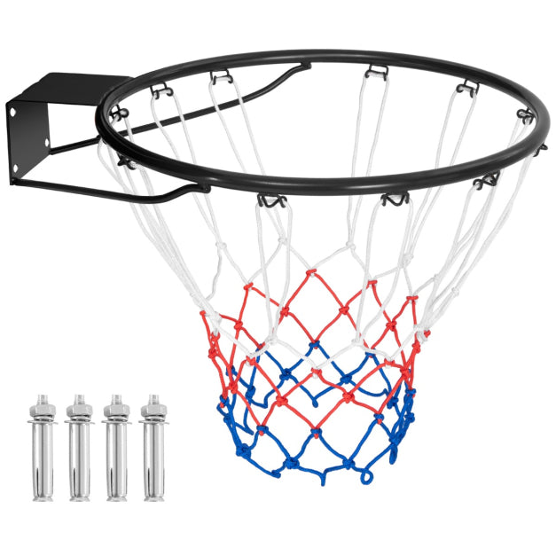 0033616161469 - Basketball Ring - Metall & Polyester - Ø45cm - 58 x 48 x 10 cm - Schwarz