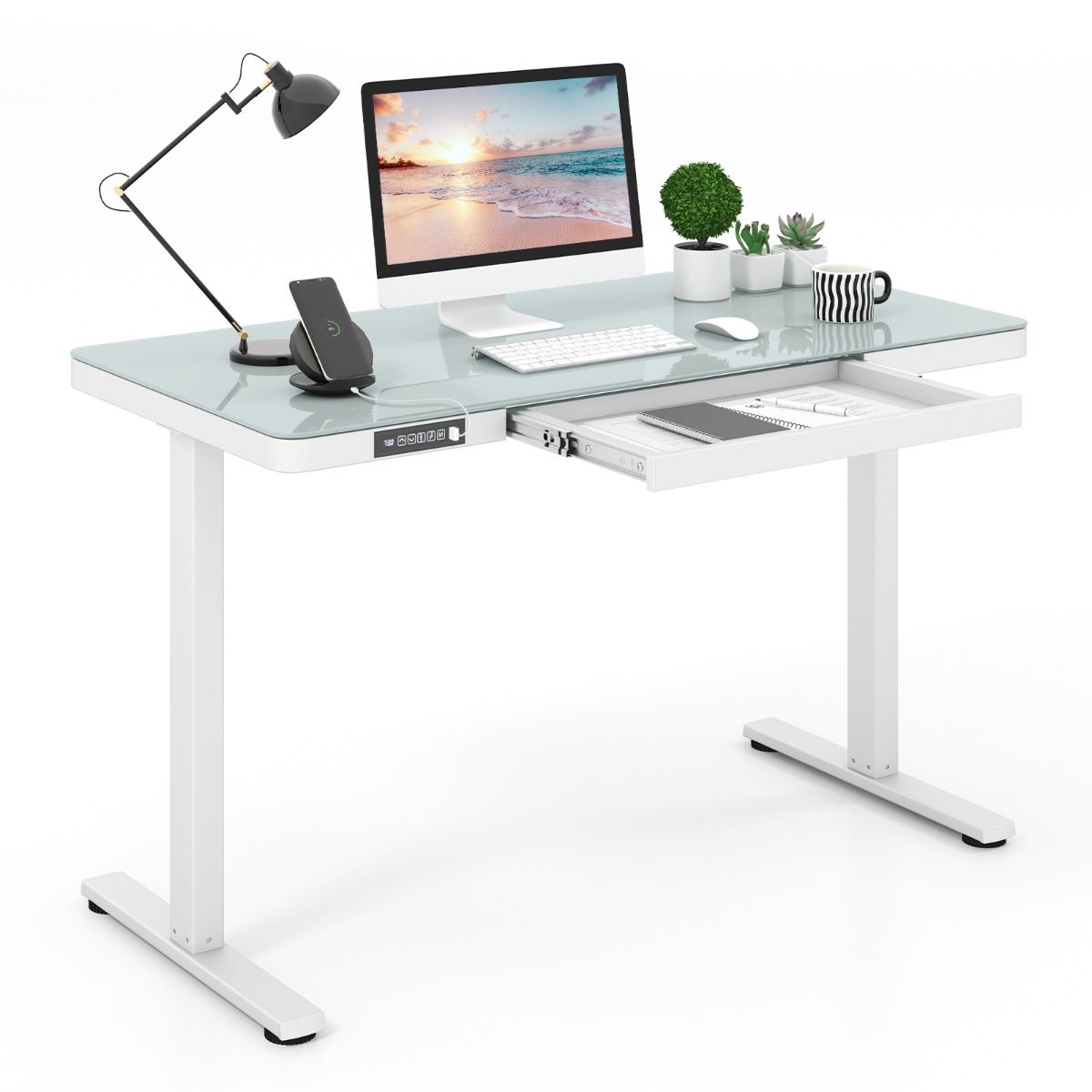 0033616179921 - Electric Sit-Ta Desk - Höhenverstellbar - 120 x 60 x 118 cm - Weiß