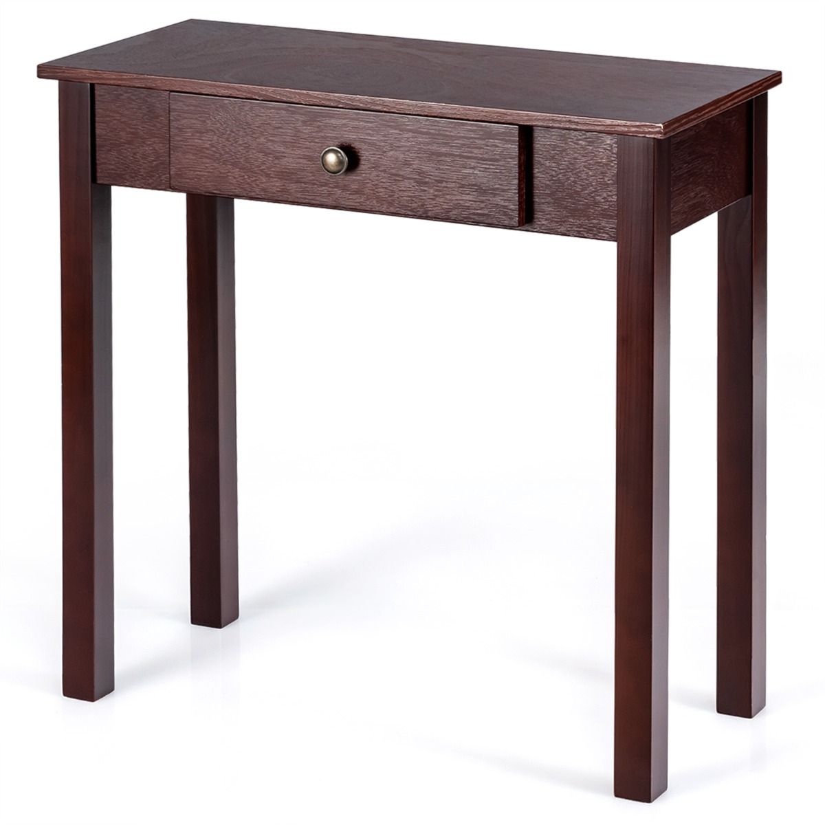 0033616180330 - Konsolentisch mit Schublade - MDF - 71 x 30 x 71 cm - Braun