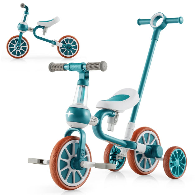 0033616181023 - Kinderfahrrad - 4-in-1 - Verstellbar - 37 x 72 x 101cm - grün