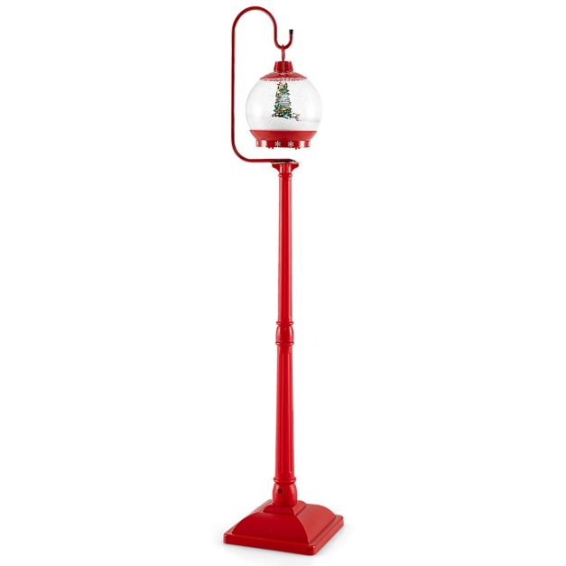 0033616197703 - Christmas Lantern Pole - Schneeball - Soundeffekte - 32 x 32 x 173 cm - Rot