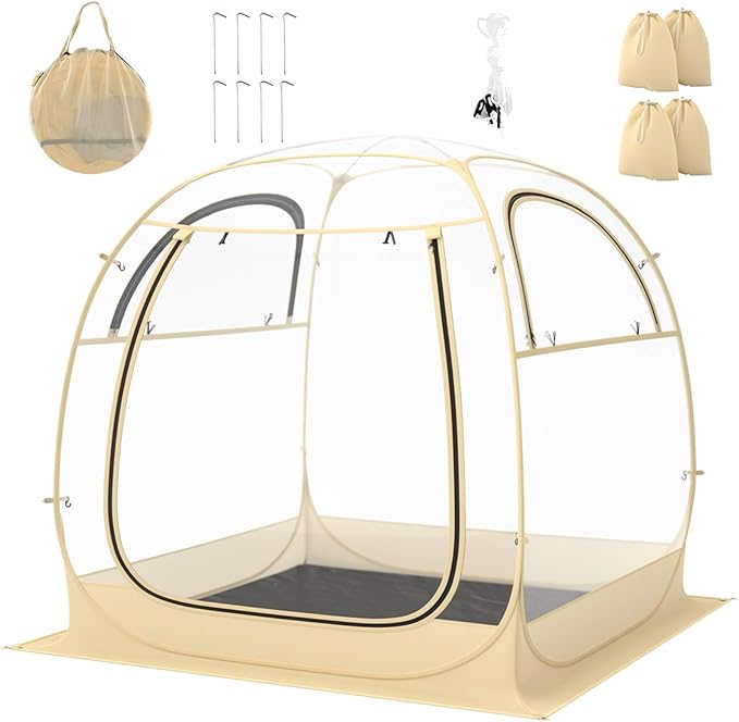 0033616201325 - Bubble Tent - Transparentes PVC & Pop-up - 335 x 305 x 213 cm - Transparent