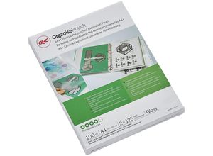 0033816033085 - Laminierfolien Organise Pouch Professional 3743156 A4 228x303mm 125mic x2 glänzend mit Abheftlochung 0033816033085 100 Stück
