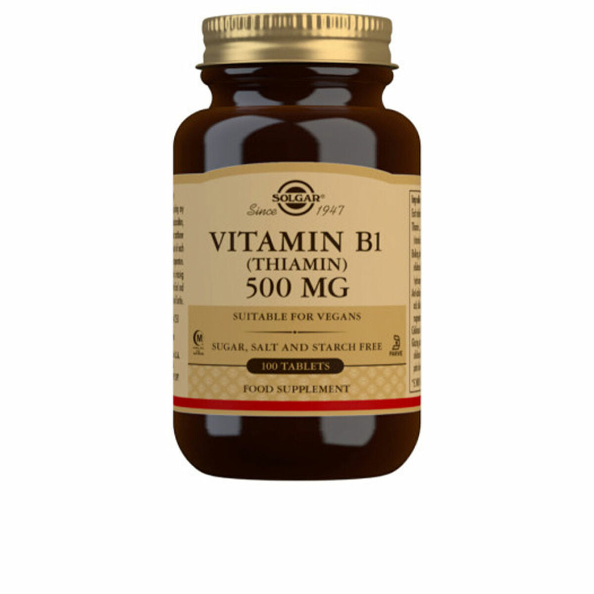 0033984029804 - Vitamin B1 (Thiamin) 500 mg (100 Tabletten) 0033984029804 - Vitamin B1 (Thiamin) 500 mg (100 Tabletten)