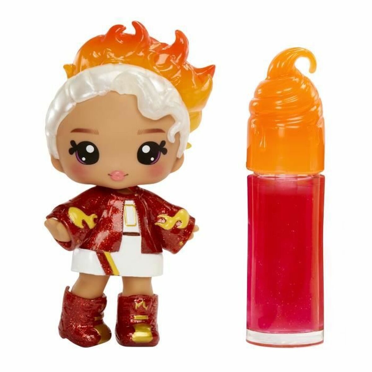 0035051525615 - Yummiland Lip Gloss Doll Serie 2 - Amber Cinnamon Puppe