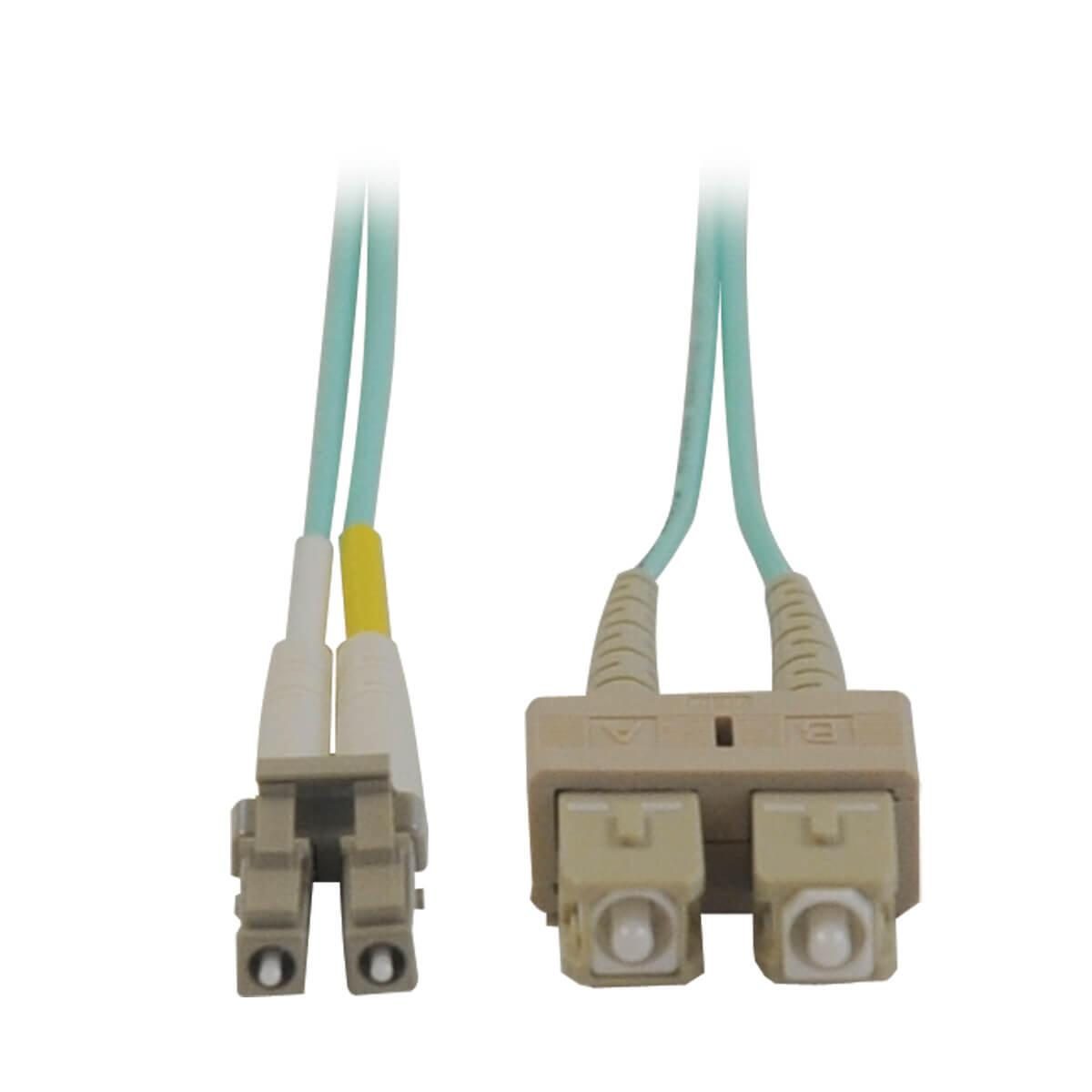 0037332124845 - Tripp Lite Series 10Gb Duplex Multimode 50 125 OM3 LSZH Fiber Patch Kabel (LC SC) - Aqua 10M (33 ft)