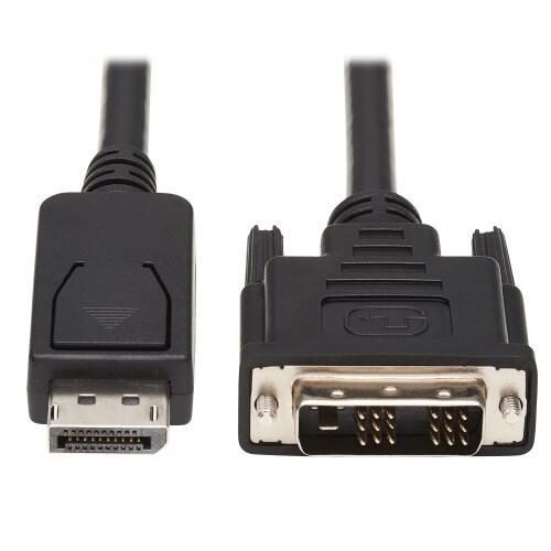 0037332153227 - Tripp Lite Series DisplayPort zu DVI Adapterkabel (DP mit Verriegelungen auf DVI-D Single Link Stecker Stecker) 1