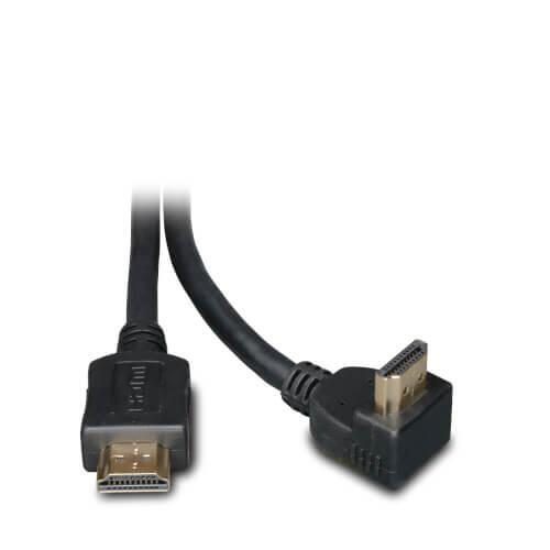 0037332164216 - Tripp Lite Series High-Speed HDMI Kabel mit 1 Right-Angle Verbinder Digital Video mit Audio (Stecker Stecker) 6