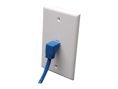 0037332167545 - Tripp Lite Series Down-Angle Cat6 Gigabit Molded UTP Ethernet Kabel (RJ45 Right-Angle Down M zu RJ45 M) Blue 5 f