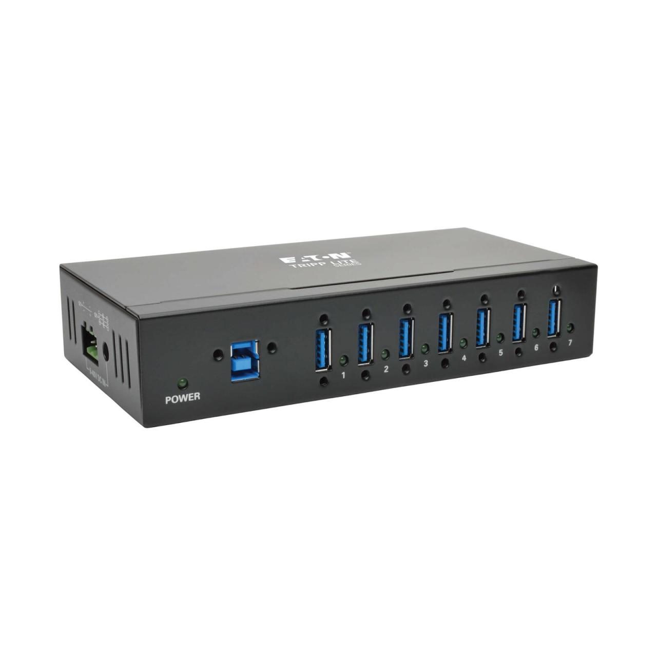 0037332186300 - Tripp Lite Series 7-Port Industrial-Grade USB 30 SuperSpeed Hub - 20 kV ESD Immunity Metal Housing Mountable