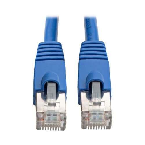 0037332188274 - Tripp Lite Series Cat6a 10G Certified Snagless Shielded STP Ethernet Kabel (RJ45 Stecker Stecker) PoE Blue 3 ft