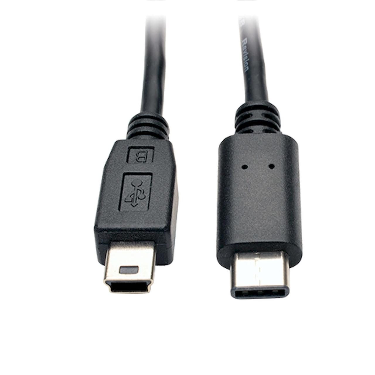 0037332188601 - Tripp Lite Series USB 5-Pin Mini-B zu USB-C Kabel - USB 20 (Stecker Stecker) 6 ft (183 m)