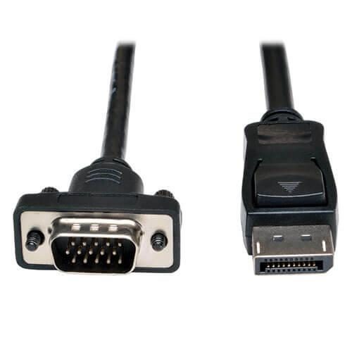 0037332191946 - Tripp Lite Series DisplayPort 12 zu VGA Active Adapterkabel (DP mit Verriegelungen auf HD15 Stecker Stecker) 10