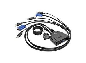 0037332200389 - Eaton Tripp Lite series 2-Port USB VGA Cable KVM Switch with Cables and USB Peripheral Sharing - KVM- USB-Switch - 2 x KVM   USB - 1 lokaler Benutzer - Desktop