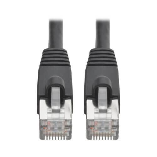 0037332203700 - Tripp Lite Series Cat6a 10G Snagless Shielded STP Ethernet Kabel (RJ45 Stecker Stecker) PoE Schwarz 1 ft (031