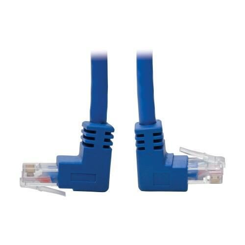 0037332237804 - Tripp Lite Series Up Down-Angle Cat6 Gigabit Molded UTP Ethernet Kabel (RJ45 Up-Angle M zu RJ45 Down-Angle M) Blu