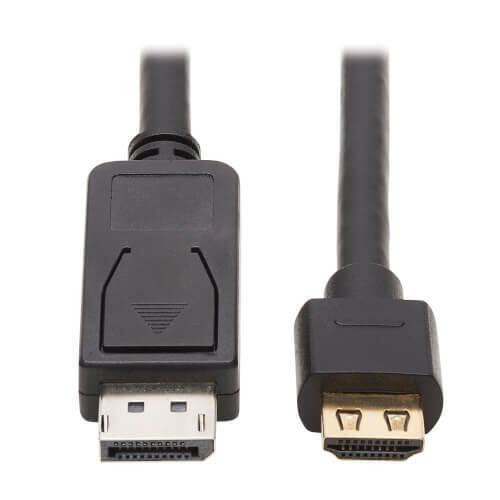 0037332243171 - Tripp Lite Series DisplayPort 12 zu HDMI Active Adapterkabel (Stecker Stecker) 4K 60 Hz HDR Secure-Grip Plugs