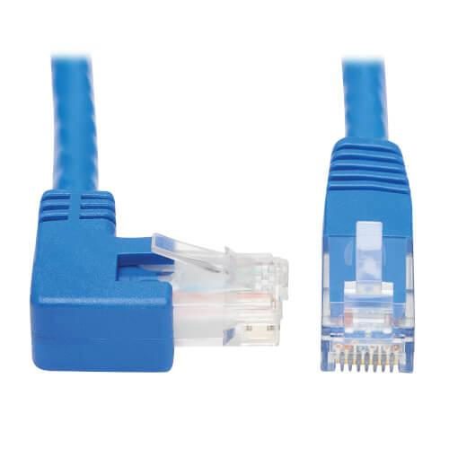 0037332252029 - Tripp Lite Series Right-Angle Cat6 Gigabit Molded UTP Ethernet Kabel (RJ45 Right-Angle M zu RJ45 M) Blue 15 ft 0037332252029 - Tripp Lite Series Right-Angle Cat6 Gigabit Molded UTP Ethernet Kabel (RJ45 Right-Angle M zu RJ45 M) Blue 15 ft