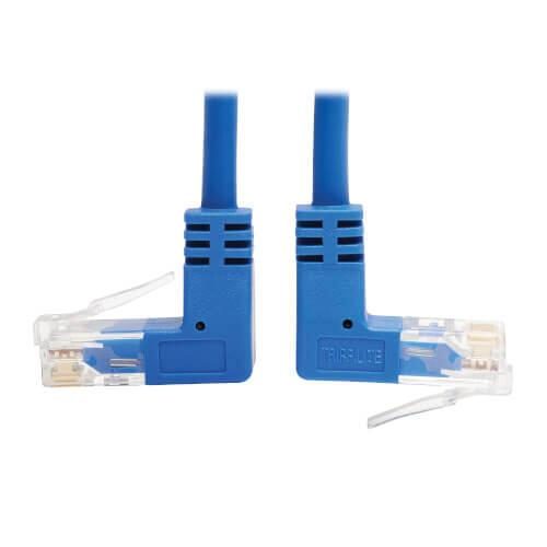 0037332252500 - Tripp Lite Series Up Down-Angle Cat6 Gigabit Molded Slim UTP Ethernet Kabel (RJ45 Up-Angle M zu RJ45 Down-Angle M)