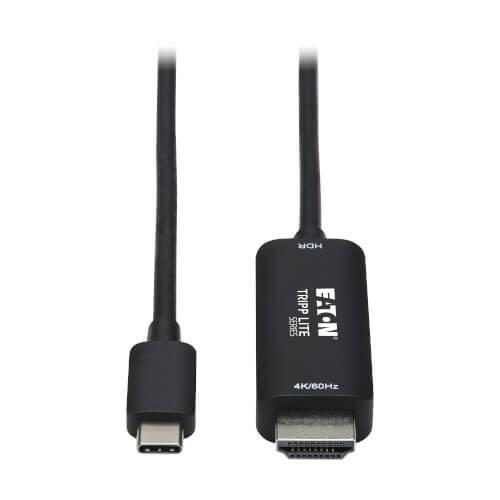 0037332253811 - Tripp Lite Series USB-C zu HDMI Active Adapterkabel (Stecker Stecker) 4K 60 Hz HDR HDCP 22 DP 12 Alt Mode S