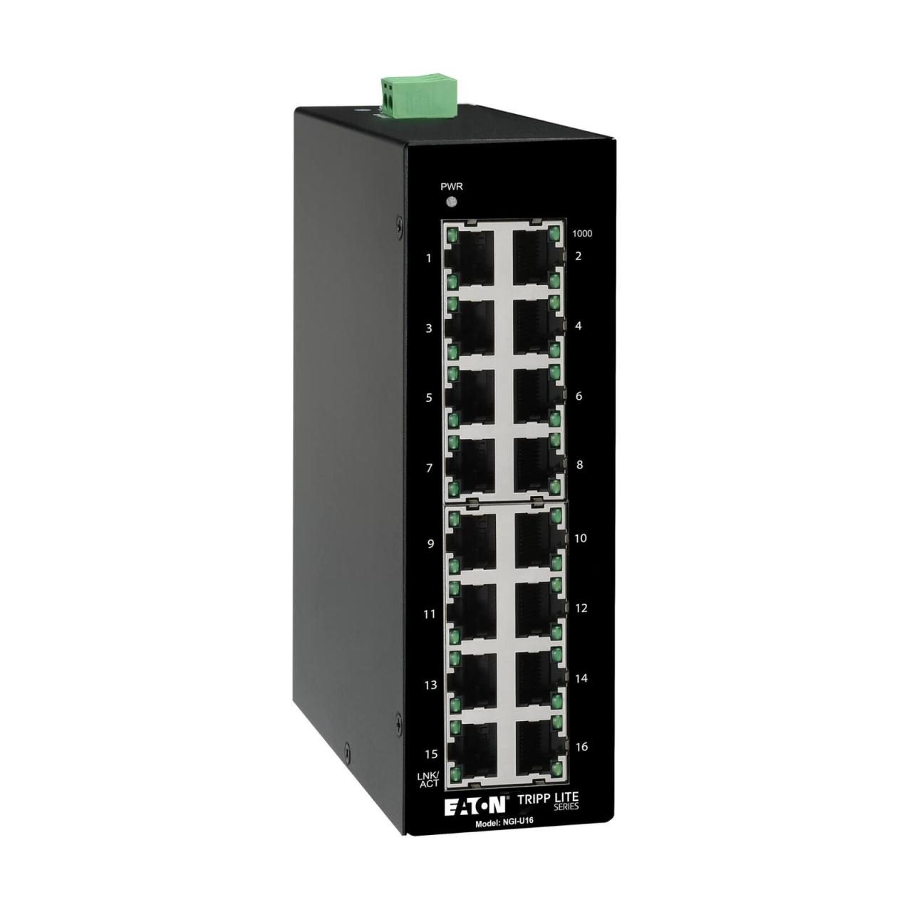 0037332265852 - Tripp Lite Series 16-Port Unmanaged Industrial Gigabit Ethernet Switch