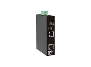 0037332265913 - Eaton Tripp Lite Series Industrial Gigabit Ethernet PoE injector 60W PoE++ 8023bt Midspan -40C to +75C IP30 housing Dual 24~57VDC  DIN rail 1 Port - Power Injector (DIN-Schienenmontage möglich) - Wechselstrom 100-240 V - 60 Watt - Schwarz