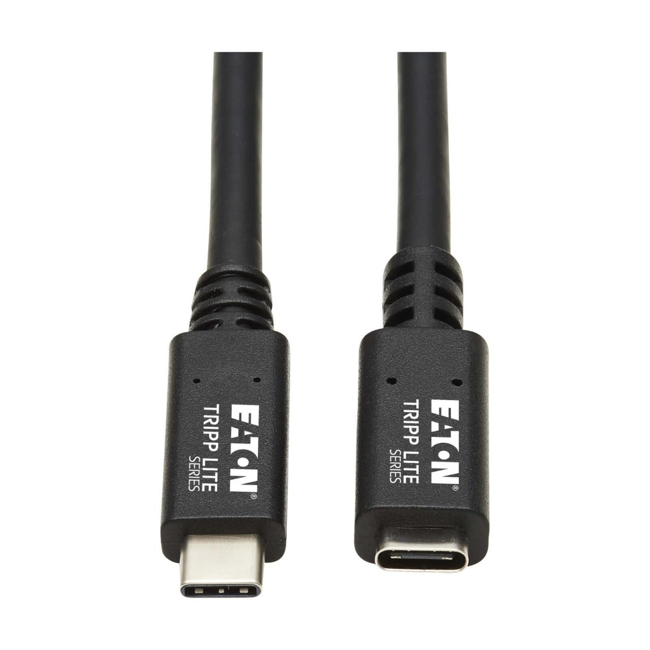 0037332266439 - Tripp Lite Series USB-C Verlängerung Kabel (M F) - USB 32 Gen 2 (10Gbps) Thunderbolt 3 Compatible Schwarz 20 i