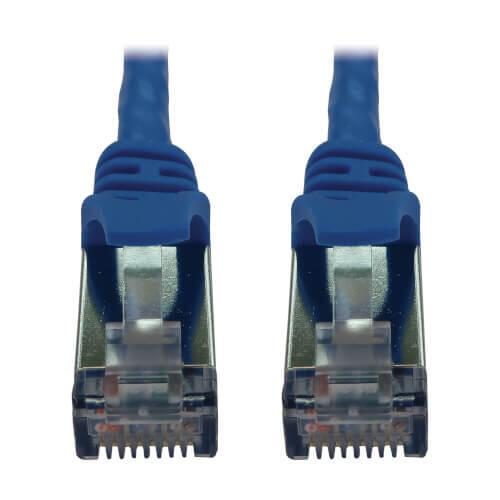 0037332275851 - Tripp Lite Series Cat6a 10G Snagless Shielded Slim STP Ethernet Kabel (RJ45 Stecker Stecker) PoE Blue 3 ft (0