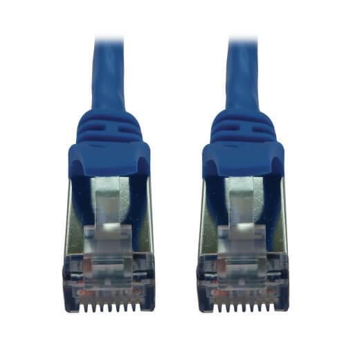 0037332275950 - Tripp Lite Series Cat6a 10G Snagless Shielded Slim STP Ethernet Kabel (RJ45 Stecker Stecker) PoE Blue 6 ft (1