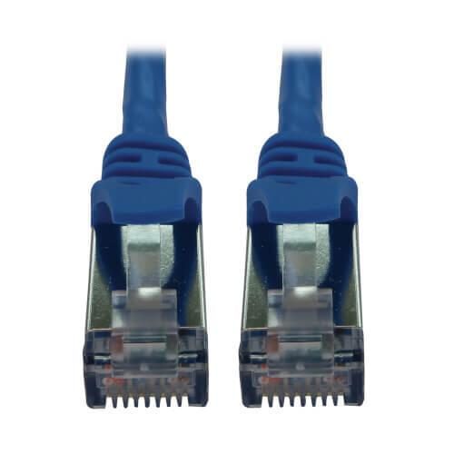 0037332276056 - Tripp Lite Series Cat6a 10G Snagless Shielded Slim STP Ethernet Kabel (RJ45 Stecker Stecker) PoE Blue 10 ft (3