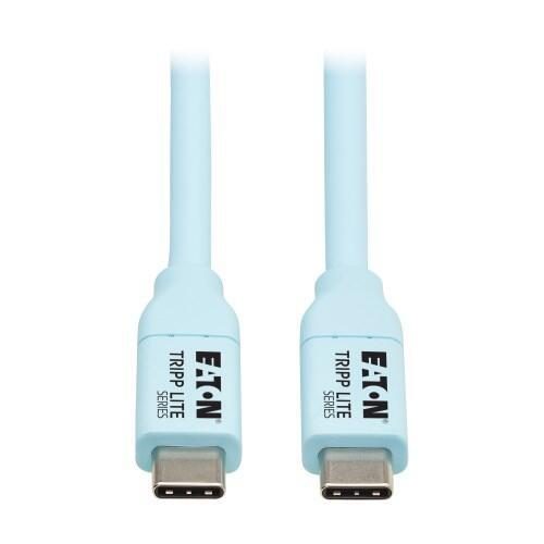 0037332276797 - Tripp Lite Series Safe-IT USB-C Antibacterial Kabel USB 20 Ultra Flexible (Stecker Stecker) hell blau 6 ft (