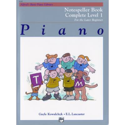 0038081002828 - Alfreds basic piano library notespeller book complete level 1