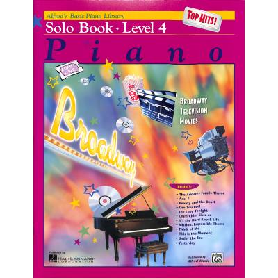 0038081176369 - Alfreds basic piano library - Solo book 4 | Broadway | Top Hits