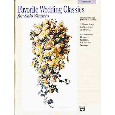 0038081189499 - Favorite wedding classics for solo singers