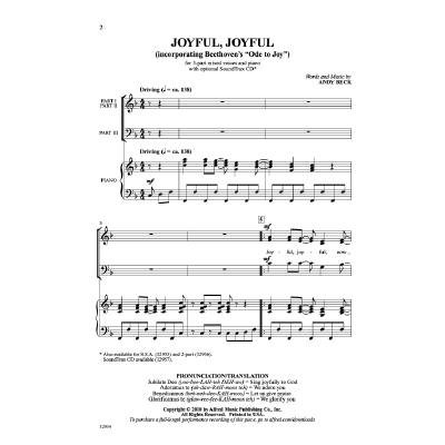 0038081358628 - Joyful joyful | Ode an die Freude (aus Sinfonie 9 op 125)