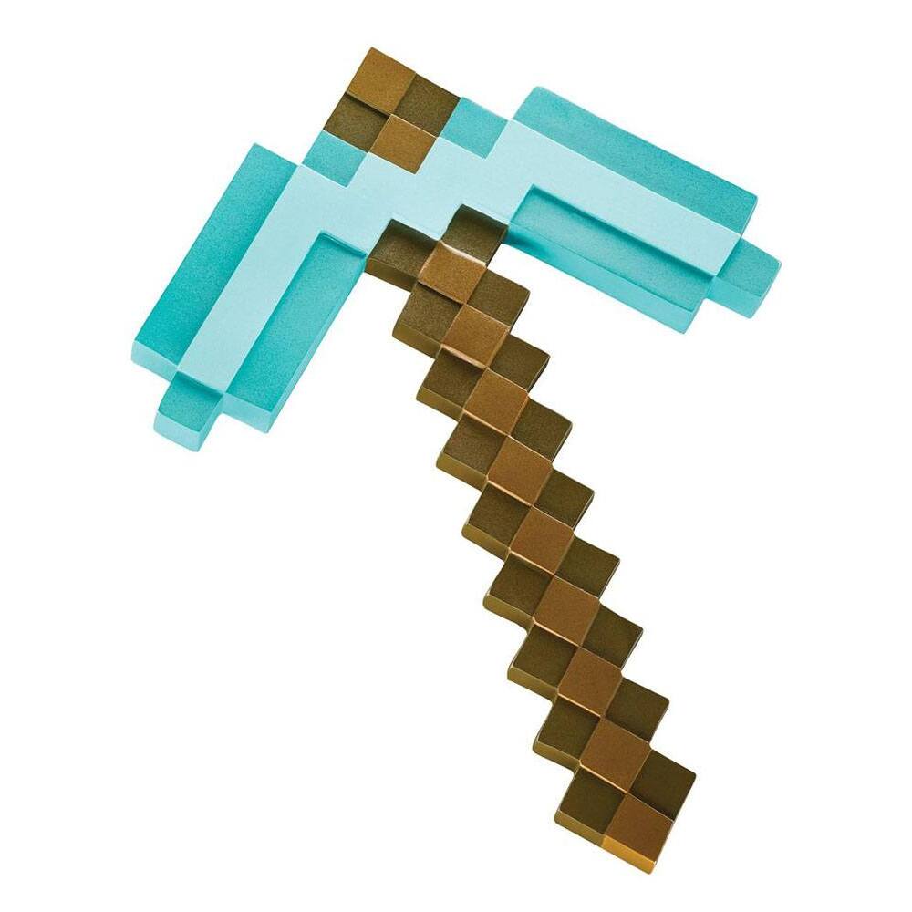 0039897656854 - Dekoratives Objekt Replik Plastik Diamond Minecraft Pickaxe