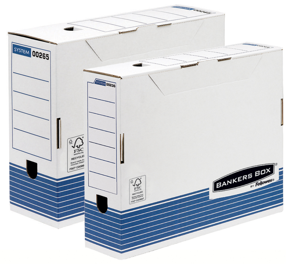 0043859562626 - BANKERS BOX SYSTEM Archiv-Schachtel blau(B)200 mm