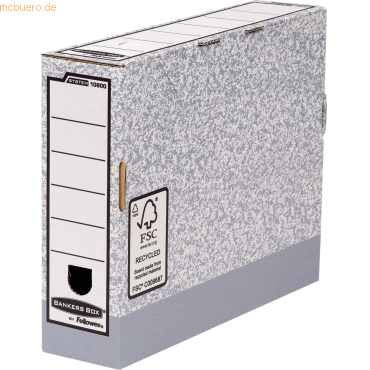 0043859645077 - BANKERS BOX SYSTEM Archiv-Schachtel grau (B)80 mm