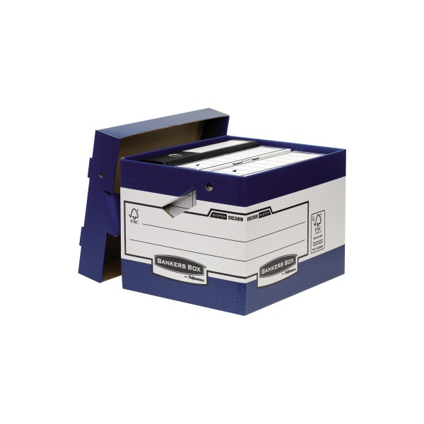 0043859671113 - Archivbox System ERGO-Box Heavy Duty 0038801 A4+ blau Recyclingkarton 0043859671113 Fellowes