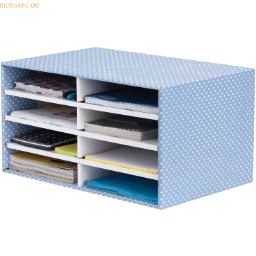 0043859689576 - Schreibtisch Organizer Style 8 Fächer BxHxT 49x26x31cm bla