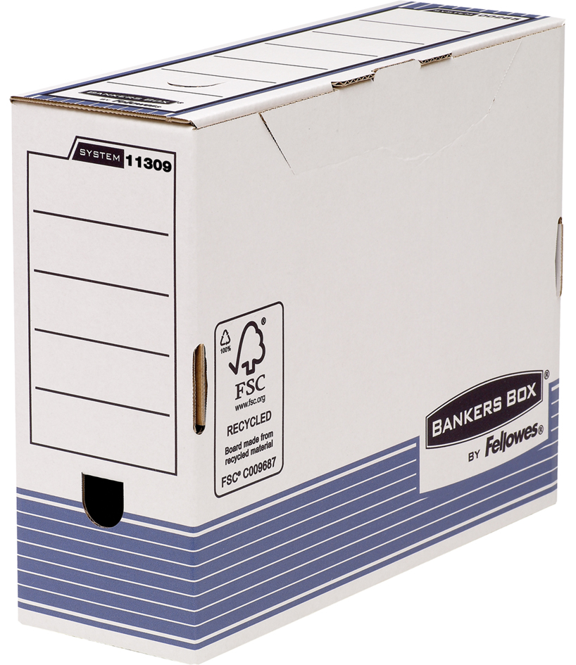 0043859712182 - BANKERS BOX SYSTEM Archiv-Schachtel blau (B)100mm