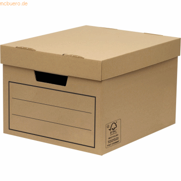 0043859731565 - Aufbewahrungsbox 320x250x390 mm braun VE=5 Stü