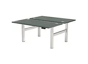 0043859764730 - Cambio Elektrisch Höhenverstellbar Sitz-Stehschreibtisch Rechteckig Eiche Melaminharzbeschichtete Spanplatte PVC (Polyvinylchlorid) Stahl 1600 x 800 x 645 mm