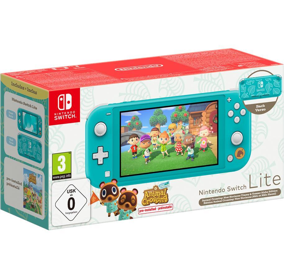 0045496453732 - Switch Lite Animal Crossing New Horizons Timmy & Tommy Aloha Edition Spielkonsole