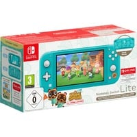 0045496453954 - NINTENDO SWITCH Spielekonsole Lite Türkis inkl Animal Crossing + 12 Monate NSO Spielekonsolen blau (türkis)