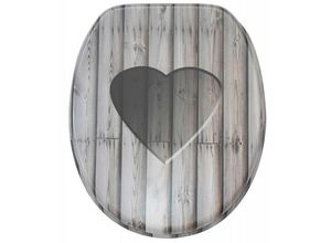 0045635441002 - WC-Sitz Wooden Heart - Premium Toilettendeckel direkt vom Hersteller