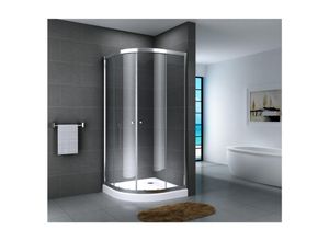 0047728583538 - Fa-Bausysteme Glasdusche Fulda Klarglas 80 x 80 cm ohne Wanne