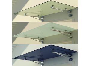 0047728586348 - Fa-Bausysteme Glasvordach Elbrus Klarglas 150 x 90 mm